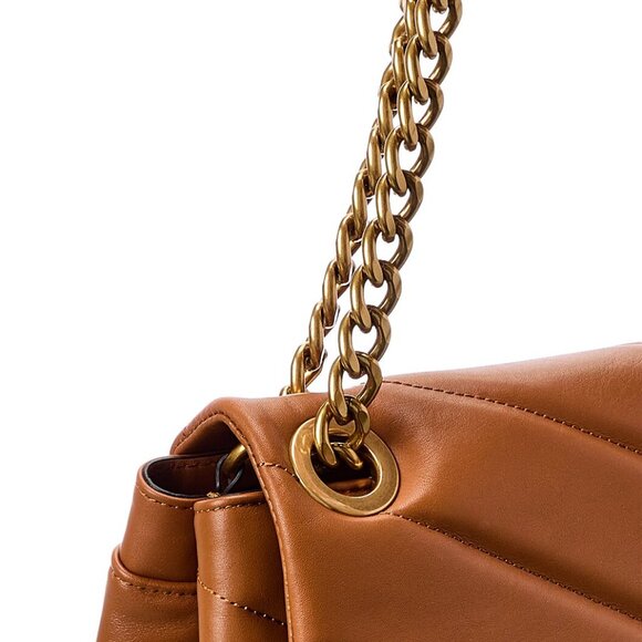 NWT Rebecca Minkoff Edie MAXI Convertible Shoulder Bag Caramello AUTHENTIC - Picture 3 of 8